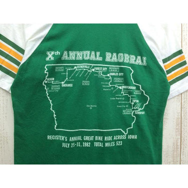 【Men's M グリーン系】 アイオワ Ragbrai 第10回記念 Vネックtシャツ 生産終了モデル ビンテージ Men's 化繊 ショートスリーブTシャツ クルーネック インナー シャツ トップス ウェア - 【公式】2ndGEAR（セカンドギア）Webショップ【登山用品・アウトドア用品専門 買取販売店】