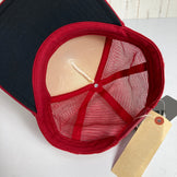 [One Size Red] 2015 Black Diamond Flat Bill Trucker Hat with Torch. Discontinued Model, Hard to Find. Organic Cotton. Apparel. Accessories. Headwear.