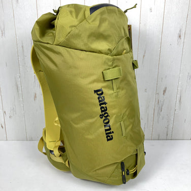 2025 Patagonia Ascensionist Climbing Pack 35L (GRZG) - Medium Green. Nylon storage backpack with a capacity of 30L-54L.