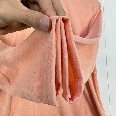 [Unisex S Pink] Bring DRYCOTTONY Long Sleeve T-shirt Polyester Wear Tops Inner Shirt Long Sleeve T-shirt Crew Neck Synthetic