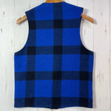 男士36码蓝色Filson Mackinaw羊毛背心，蓝/黑色。稀有难寻。羊毛抓绒上衣。z00054323。蓝/黑色。