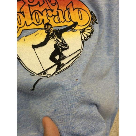 【Men's S ブルー系】 コロラド スキーヤー Healthknit 70S Tシャツ 生産終了モデル ビンテージ Men's 化繊 ショートスリーブTシャツ クルーネック インナー シャツ トップス ウェア - 【公式】2ndGEAR（セカンドギア）Webショップ【登山用品・アウトドア用品専門 買取販売店】