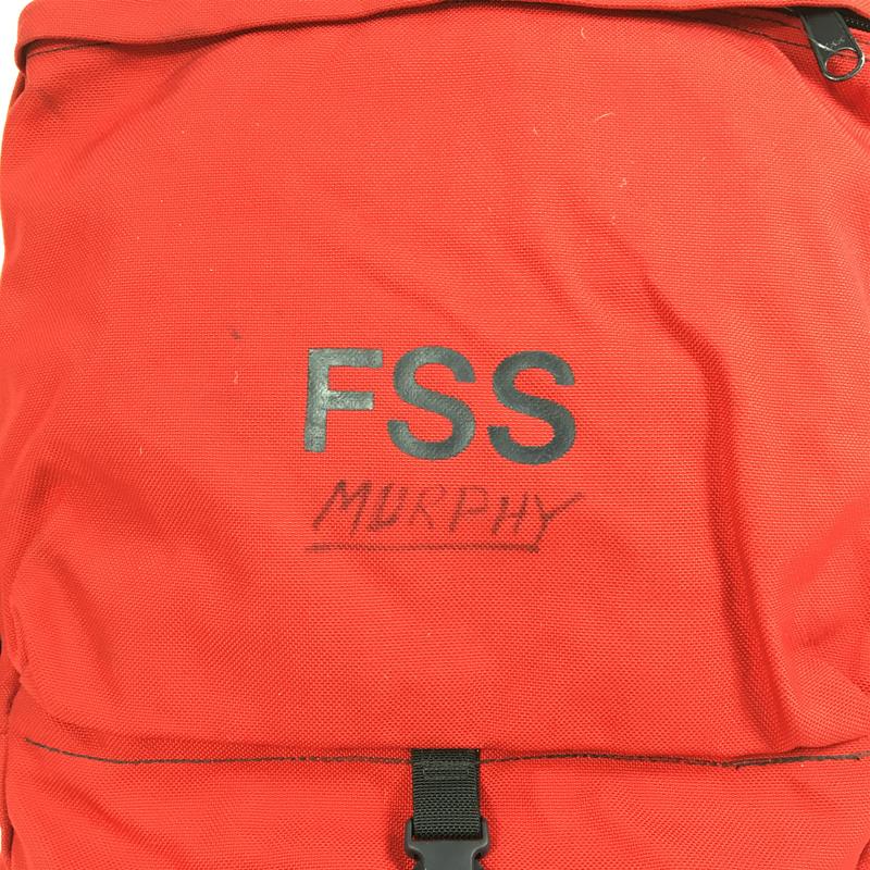 [One Size Red] Benchmark Fss / Forest Safety Service Out Of County Bag Backpack Cordura Nylon Made in USA Forest Ranger Forest Service National Molding Buckle