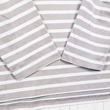 Columbia Relaxing Moments Long Sleeve Crew T-Shirt, Women's Medium, Gray. Cotton.