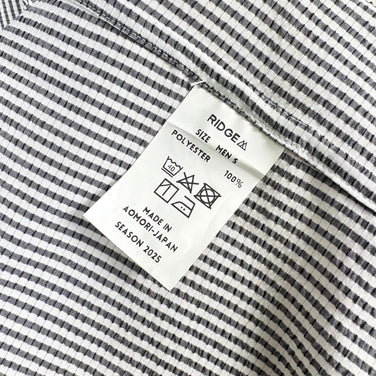 【Men's S グレー系】 Ridge Mountain Gear ( リッジマウンテンギア ) ベーシック ショートスリーブ シャツ ストライプ Basic Short Sleeve Shirt Stripe  Grey × White z00055797 G