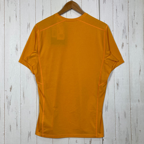 【Men's M オレンジ系】 Arcteryx ( アークテリクス ) モータス SL クルーネック シャツ Motus SL Crew SS Ignite 吸汗速乾 軽量 Phasic FL トリムフィット ポリエステル ウェア トップス インナー シャツ ショ