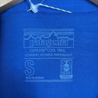 【Men's S ブルー系】 2020 Patagonia ( パタゴニア ) キャプリーン クール トレイル ポロ Capilene Cool Trail Polo SPRB ポリエステル ウェア トップス インナー シャツ ショートスリーブシャツ 化繊 z00