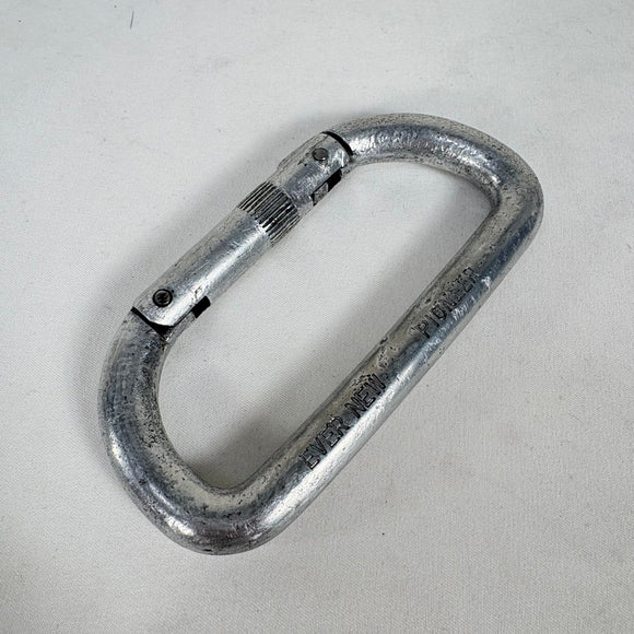 【OneSize シルバー系】 1970s Evernew ( エバニュー ) ヴィンテージ カラビナ 4個セット Vintage Carabiner 4-Piece Set PIONEER刻印 スクリューロック混在 ロッククライミングギア z00061781  ロ