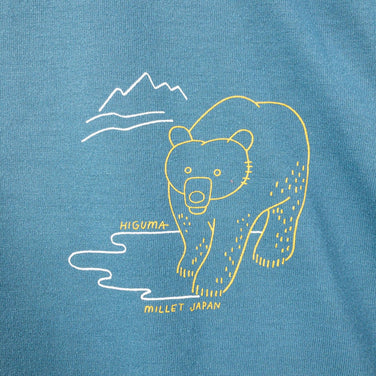 【Women's M ブルー系】 Millet ( ミレー ) ヒグマ Tシャツ ショートスリーブ Higuma Ts Ss MIV02091 Women's 化繊 ショートスリーブTシャツ クルーネック インナー シャツ トップス ウェア - 【公式】2ndGEAR（セカンドギア）Webショップ【登山用品・アウトドア用品専門 買取販売店】