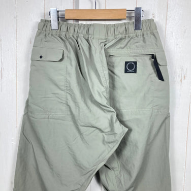 男士 L 码绿色 Yamatomichi（山道）5 口袋裤，鼠尾草灰尼龙，长裤，z00053999。