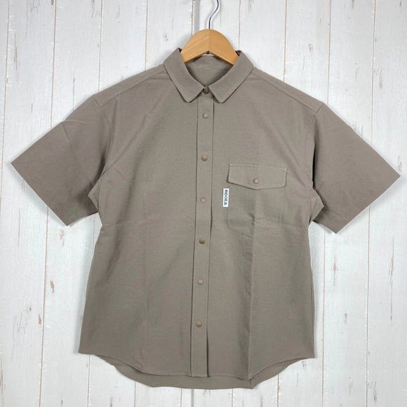 【Women's S ベージュ系】 Ridge Mountain Gear ( リッジマウンテンギア ) ベーシック ショートスリーブ シャツ Basic Short Sleeve Shirt Tawny Brown ポリエステル ウェア トップス インナー シャツ シ