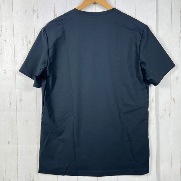 【Men's M ブラック系】 Houdini ( フーディニ ) メンズ カバー ティー M's Cover Tee 840018 TRUE BLACK z00055927 TRUE BLACK 化繊 ショートスリーブシャツ インナー シャツ トップス ウェア