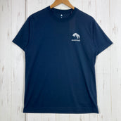 【Men's M ネイビー系】 Montbell ( モンベル ) WIC.T オホーツクの村 ポリエステル ウェア トップス インナー シャツ ショートスリーブTシャツ クルーネック 化繊 z00058898  化繊 ショートスリーブTシャツ クルーネック インナ