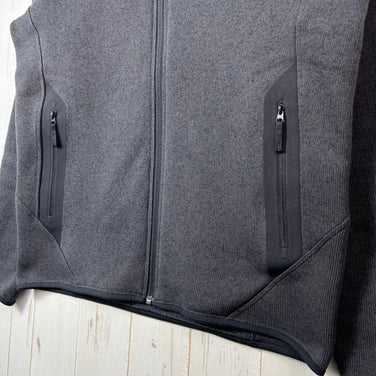 Men's Small Arcteryx Covert Hoody in Black Heather (018169) - Hard-to-find polyester fleece jacket/top (z00054616)