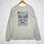 【Men's L ベージュ系】 Mountain Hardwear ( マウンテンハードウェア ) リググラフィック リラックスド ロングスリーブ コットン ウェア トップス インナー シャツ ロングスリーブTシャツ クルーネック コットン z00059505 コ