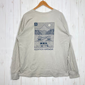 【Men's L ベージュ系】 Mountain Hardwear ( マウンテンハードウェア ) リググラフィック リラックスド ロングスリーブ コットン ウェア トップス インナー シャツ ロングスリーブTシャツ クルーネック コットン z00059505  コ