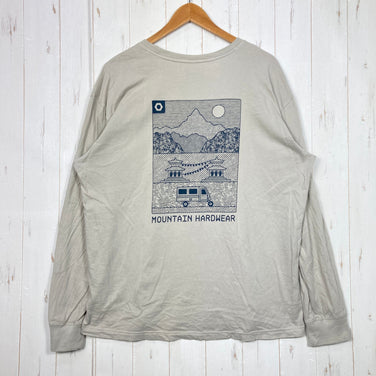 【Men's L ベージュ系】 Mountain Hardwear ( マウンテンハードウェア ) リググラフィック リラックスド ロングスリーブ コットン ウェア トップス インナー シャツ ロングスリーブTシャツ クルーネック コットン z00059505  コ