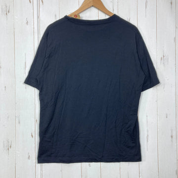 【Men's L ブラック系】 Elkex（エルケクス） メリノウール クルーネック ティー Merino Wool Crew Neck Tee メリノウール ウェア トップス インナー シャツ ショートスリーブTシャツ クルーネック ウール z00059308 - 0