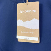 【Unisex M ブルー系】 Houdini ( フーディニ ) ウェザー ティー Weather Tee 159784 BUCKET BLUE z00055958 BUCKET BLUE 化繊 ショートスリーブTシャツ クルーネック インナー シャツ トップス