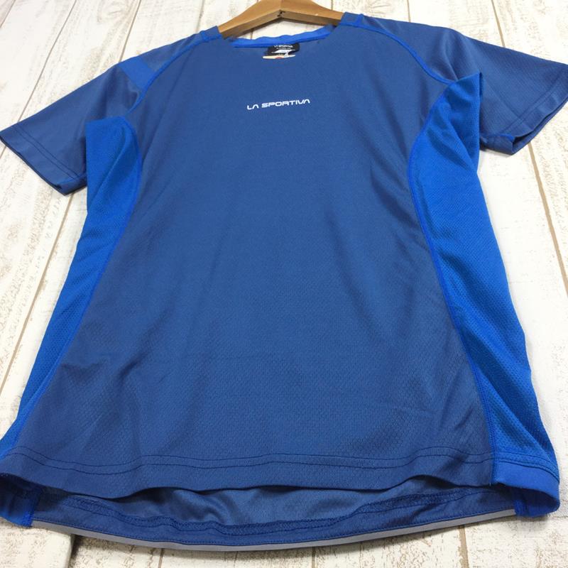 【Men's XS ブルー系】 La Sportiva ( ラ・スポルティバ ) エイペックス Tシャツ Apex T-Shirt クルーネック J48 International Men's  化繊 ショートスリーブTシャツ クルーネック インナー シャツ トップ