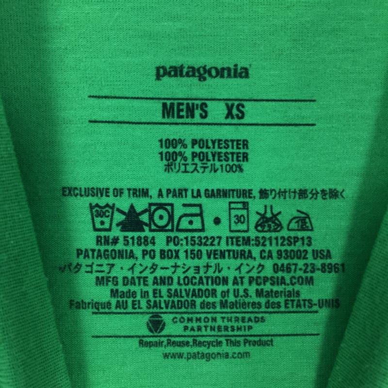 【Men's XS グリーン系】 Patagonia ( パタゴニア ) ポラライズド Tシャツ Polarized Tee 52112 International Men's  化繊 ショートスリーブTシャツ クルーネック インナー シャツ トップス ウェア