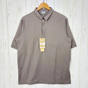 【Men's M グレー系】 Houdini ( フーディニ ) メンズ コスモ シャツ M's Cosmo Shirt 238724 MORNING HAZE z00055926 MORNING HAZE 化繊 ショートスリーブシャツ インナー シャツ トップス