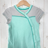 【Baby's 18M グリーン系】 Patagonia ( パタゴニア ) オーガニックコットン ストライプ ロンパース Organic Cotton Stripe Romper オーガニックコットン ウェア オールインワン つなぎ z00059876  オールインワン