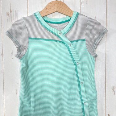 【Baby's 18M グリーン系】 Patagonia ( パタゴニア ) オーガニックコットン ストライプ ロンパース Organic Cotton Stripe Romper オーガニックコットン ウェア オールインワン つなぎ z00059876  オールインワン