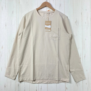 【Men's M ベージュ系】 Houdini ( フーディニ ) カバー クルー Cover Crew Foggy Mountain ポリエステル ウェア トップス インナー シャツ ロングスリーブTシャツ クルーネック 化繊 z00059718 Foggy Mo