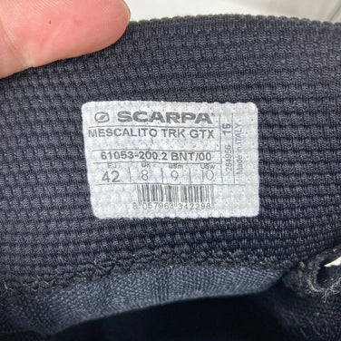 【Men's 26.7cm グレー系】 Scarpa ( スカルパ ) メスカリート トレック GTX Mescalito TRK GTX GORE-TEX｜Vibram｜Perwangerスエード フットウェア トレッキングブーツ z00060558  トレッキングブーツ