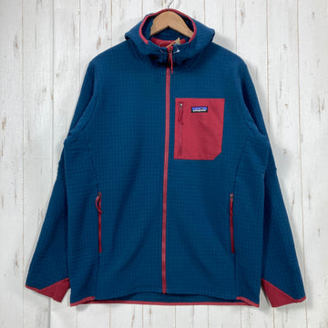 【Men's L ネイビー系】 2022 Patagonia ( パタゴニア ) R2 テックフェイス フーディ R2 TechFace Hoody TIDB Tidepool Blue ストレッチ ダブル織り 耐久撥水 ポリエステル ウェア トップス アウター ジ