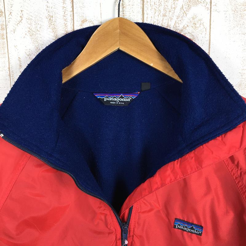 【Men's M レッド系】 Patagonia ( パタゴニア ) シェルド キャプリーン ジャケット Shelled Capliene Jacket レッド×ネイビー 三角タグ ビンテージ 生産終了モデル 入手困難 International Men's Re