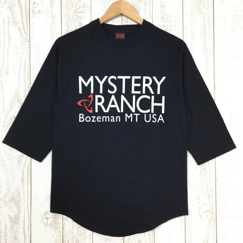 【Men's S ブラック系】 Mystery Ranch ( ミステリーランチ ) ベースボールティー Baseball Tee Tシャツ 7部袖 ラグラン 生産終了モデル 入手困難 International Men's  コットン ショートスリーブTシャツ ク