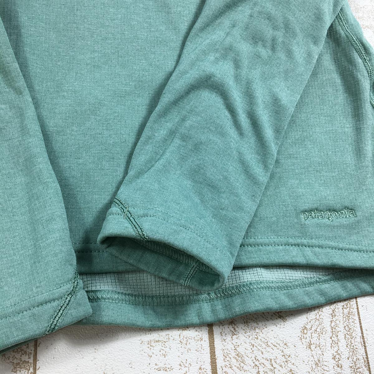 [女式 S 绿色] Patagonia Capilene 4 拉链领打底 Polartec Power Dry Fleece 衬衫 43475 国际女式 LUX