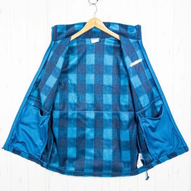 Columbia Men's Navy Full-Zip Check Fleece Jacket, Polyester, Tops, Outerwear, Jacket, Fleece, z00053301