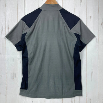 【Men's M グレー系】 Millet ( ミレー ) ハーフジップ ショートスリーブ ティー ウェア トップス インナー シャツ ショートスリーブシャツ 化繊 z00060375  化繊 ショートスリーブシャツ インナー シャツ トップス ウェア - 0