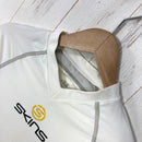 【Men's XS ホワイト系】 Skins ( スキンズ ) コンプレッション Vネック シャツ ナイロン ウェア トップス インナー シャツ ロングスリーブシャツ 化繊 z00059863  化繊 ロングスリーブシャツ インナー シャツ トップス ウェア-3
