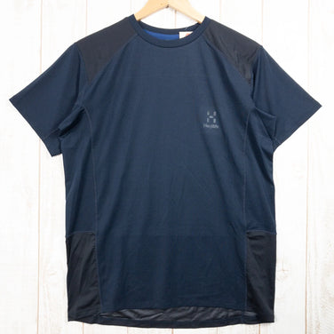 【Men's M ネイビー系】 Haglofs ( ホグロフス ) ハイブリッド ティー ショートスリーブ Hybrid T SS ポリエステル 930714 Men's 化繊 ショートスリーブTシャツ クルーネック インナー シャツ トップス ウェア - 【公式】2ndGEAR（セカンドギア）Webショップ【登山用品・アウトドア用品専門 買取販売店】