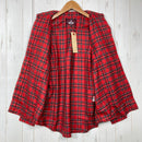 【Women's M レッド系】 Taras Boulba ( タラスブルバ ) ロングスリーブ チェック シャツ Long Sleeve Check Shirt 生産終了モデル 入手困難 ウール混 日本製 アシックス期 ポリエステル ウェア トップス インナー シャ-3