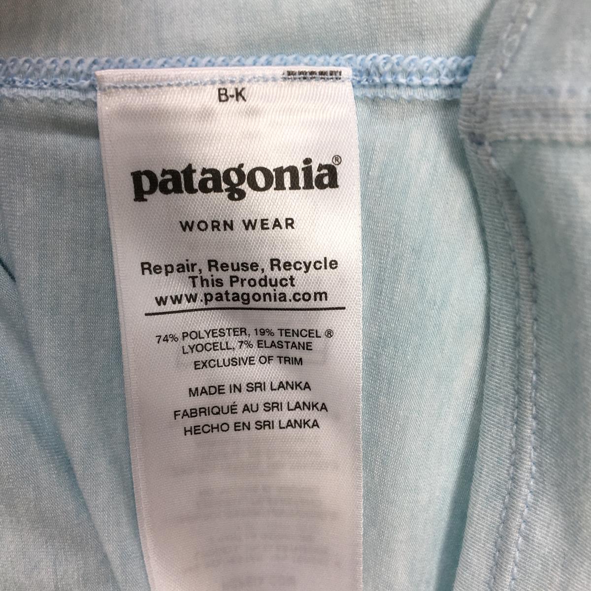 【女款S蓝色】Patagonia Glorya Tee T恤54716国际女式ATBL合成纤维短袖T恤圆领内搭衬衫上衣