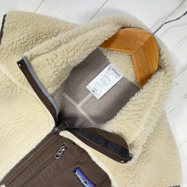 【Men's M ベージュ系】 2009 Patagonia ( パタゴニア ) クラシック レトロ X ベスト Classic Retro X Vest NWM / ナチュラル×マッシュルームブラウン 希少カラー 入手困難 防風 フリース ポリエステル ウェア ト