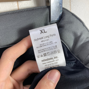 【Men's XL ブラック系】 Milestone ( マイルストーン ) デイブレイク ロングパンツ Daybreak Long Pants Shachi / シャチ ナイロン ウェア ボトムス ロングパンツ ソフトシェル z00054777 Shachi / シ