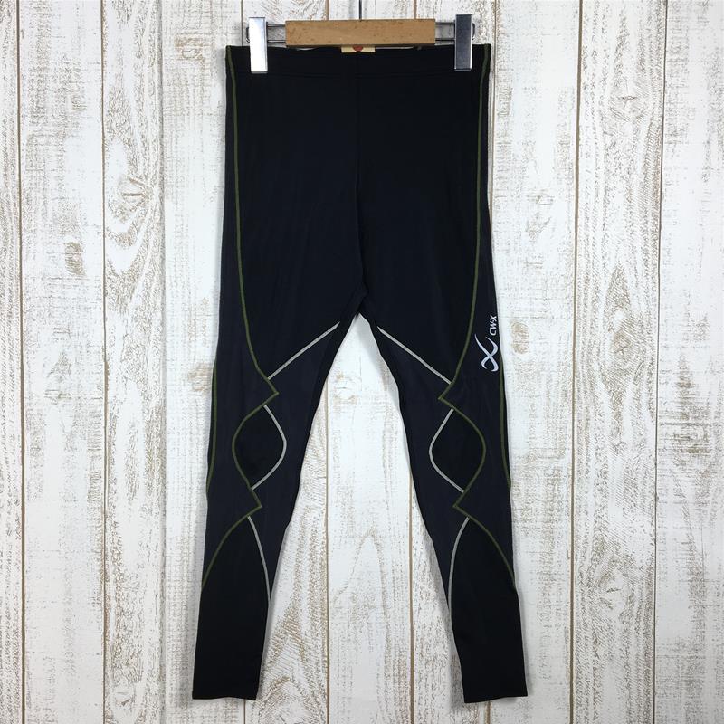 【Men's S ブラック系】 Cw-x ( シーダブリューエックス ) エキスパートモデル ロング タイツ Expert Long Tights HXO509 Asian Men's  タイツ ボトムス ウェア