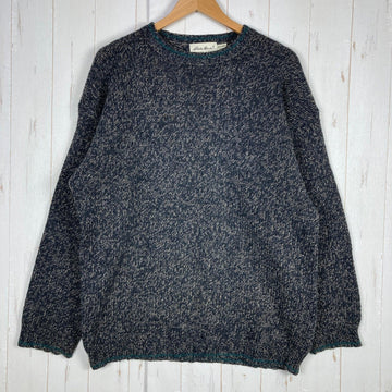 【Men's M ブラック系】 1990s Eddie Bauer ( エディーバウアー ) ウール ニット セーター Wool Knit Sweater ビンテージ オリジナル 入手困難 ウール ウェア トップス アウター ジャケット フリース z00054496