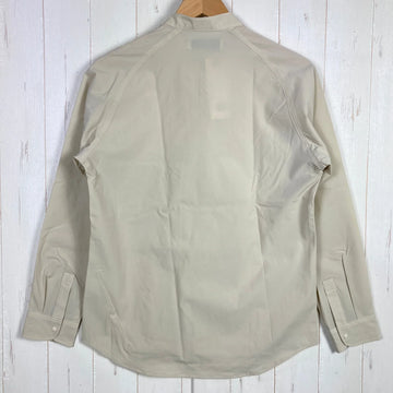 【Men's 2 ベージュ系】 Axesquin Elements ( アクシーズクインエレメンツ ) ソフトシェルのバンドカラーシャツ Soft Shell Band Collar Shirt ナイロン ウェア トップス インナー シャツ ロングスリーブシャツ 化 - 0