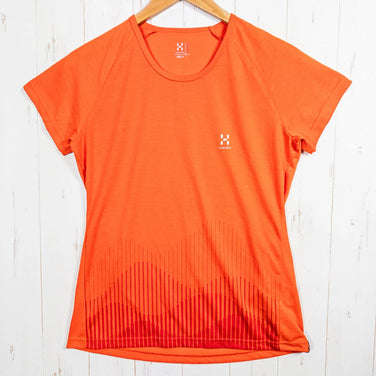 【Women's S オレンジ系】 Haglofs ( ホグロフス ) ナンタ キュー ティー Nanta Q Tee ポリエステル ウェア トップス インナー シャツ ショートスリーブTシャツ クルーネック 化繊 z00052015 化繊 ショートスリーブTシャツ - 【公式】2ndGEAR（セカンドギア）Webショップ【登山用品・アウトドア用品専門 買取販売店】