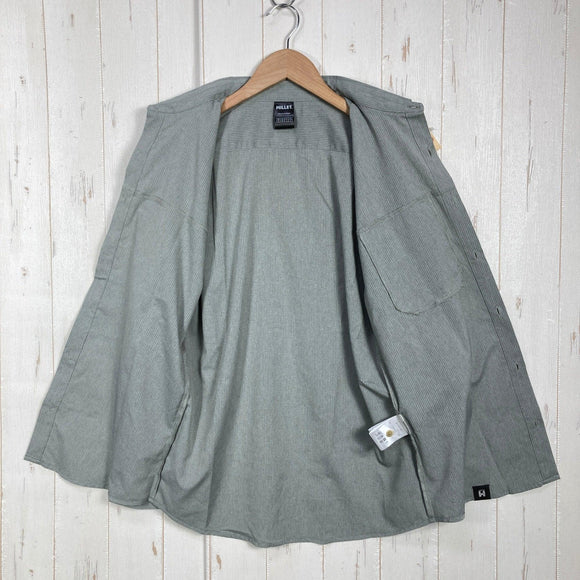 【Men's XS グレー系】 Millet ( ミレー ) アルピ ロングスリーブ シャツ ポリエステル ウェア トップス インナー シャツ ショートスリーブシャツ 化繊 z00059259  化繊 ショートスリーブシャツ インナー シャツ トップス ウェア