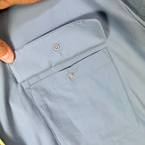 【Unisex L ブルー系】 Paper Sky Wear ( ペーパースカイ ウェア ) ウィンドビッグシャツ WIND BIG SHIRT Blue Gray ナイロン ウェア トップス インナー シャツ ロングスリーブシャツ 化繊 z00053706 Blu