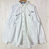 【Men's L ホワイト系】 Columbia ( コロンビア ) バハマ 2 ロングスリーブ シャツ Bahama II L S Shirt PFGシリーズ ナイロン ウェア トップス インナー シャツ ロングスリーブシャツ 化繊 z00059492 化繊 ロ