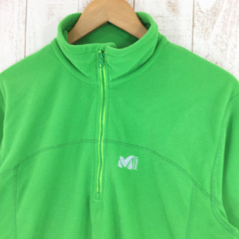 【Men's L グリーン系】 Millet ( ミレー ) ベクター グリッド クォーター ジップ ジャケット Vector Grid Quarter Zip Jacket MIV4612 International Men's  フリース アウター ジャケット